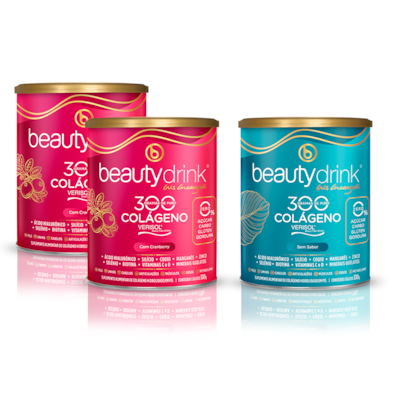 Colágeno Verisol BeautyDrink 2 unids Cranberry  1 unid Sem Sabor Kit