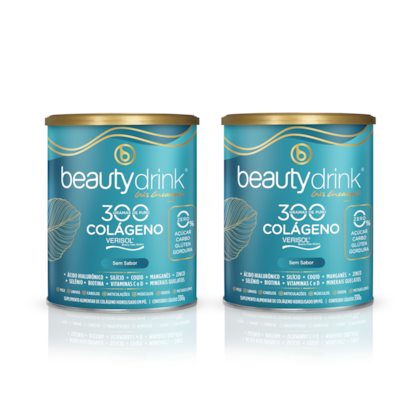 KIT C/2 Beautydrink® 330g Colágeno Sem Sabor 5%OFF